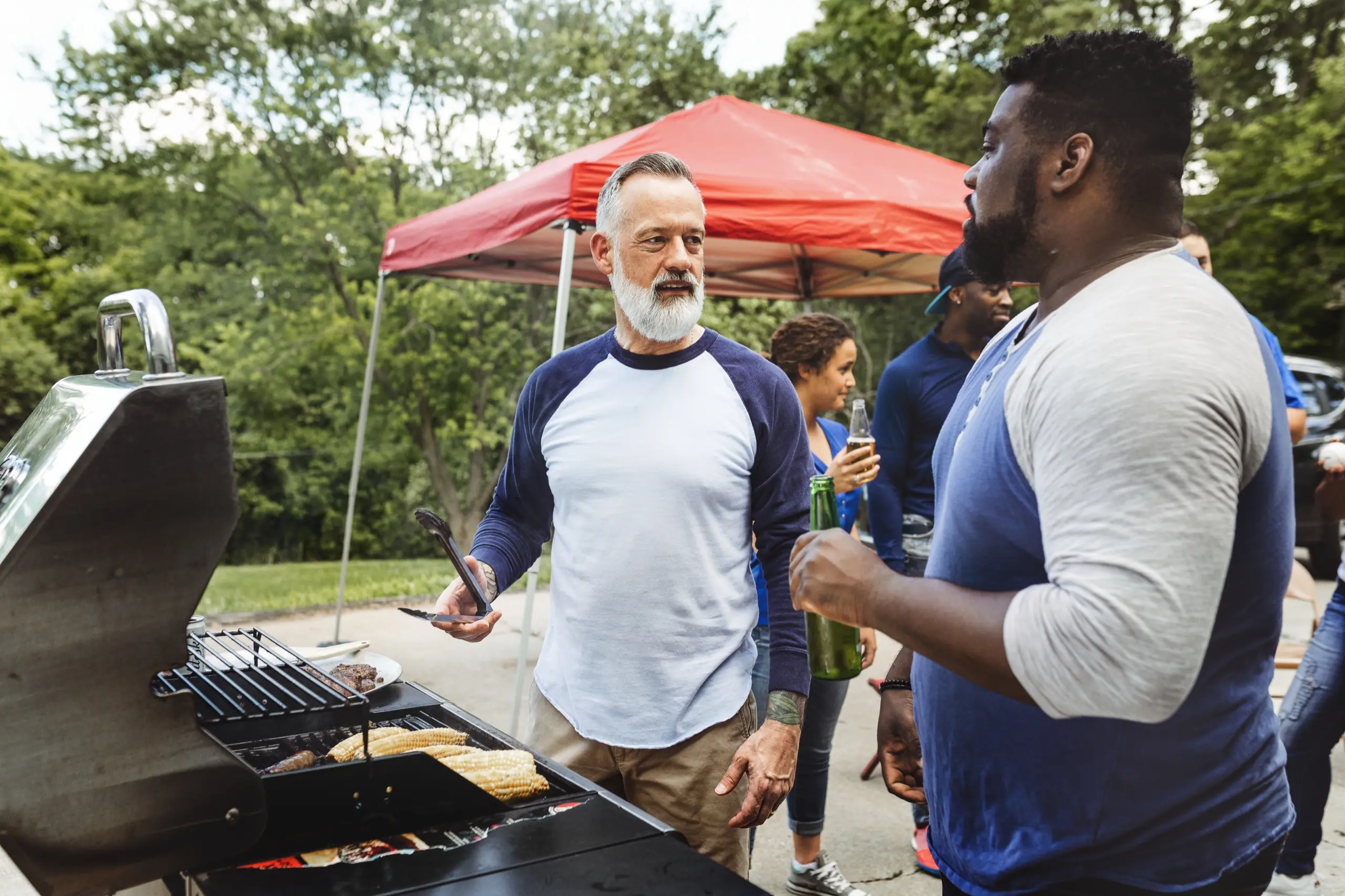 Community volunteers at local event